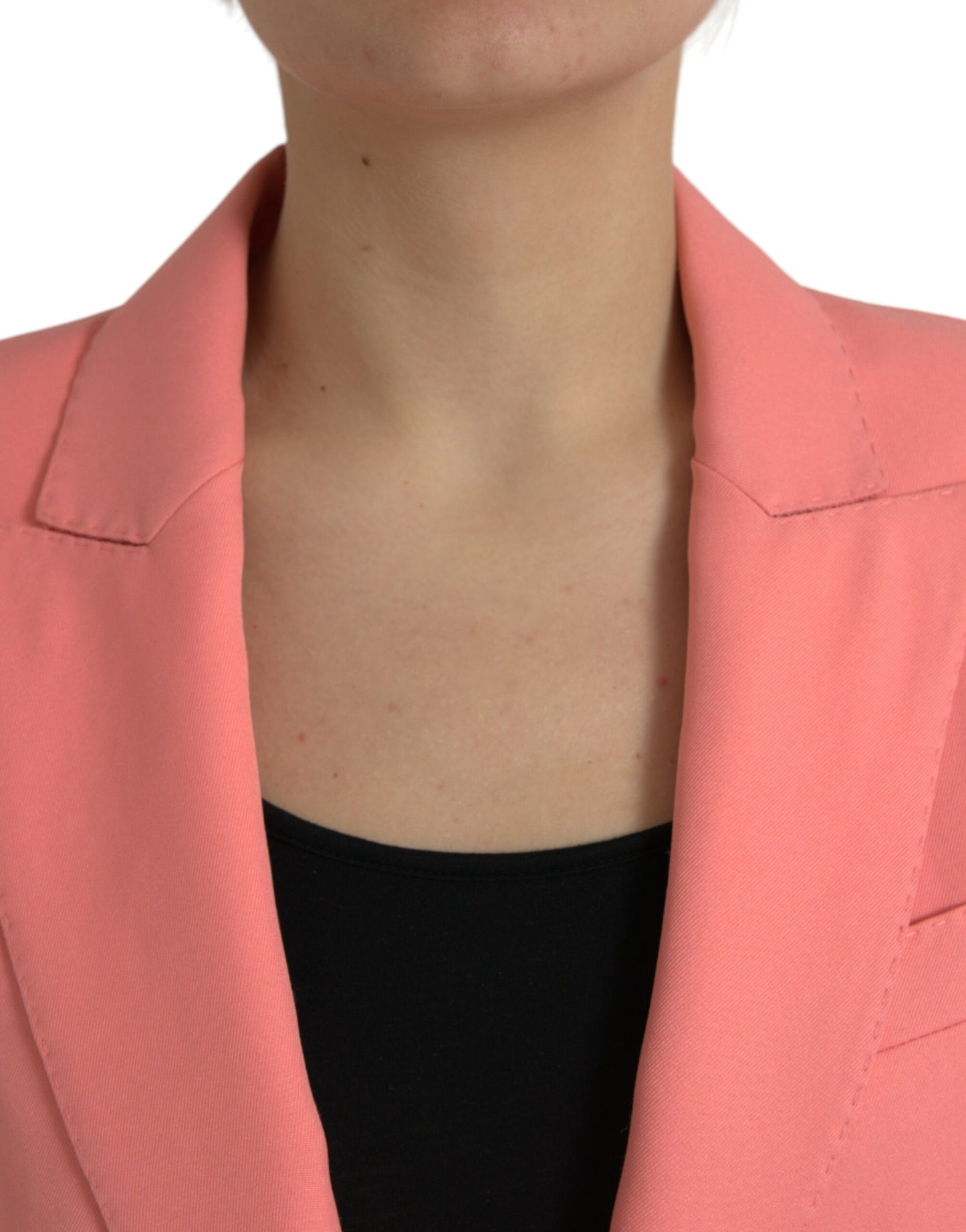 Dolce & Gabbana Chic Pink Peak Lapel Blazer