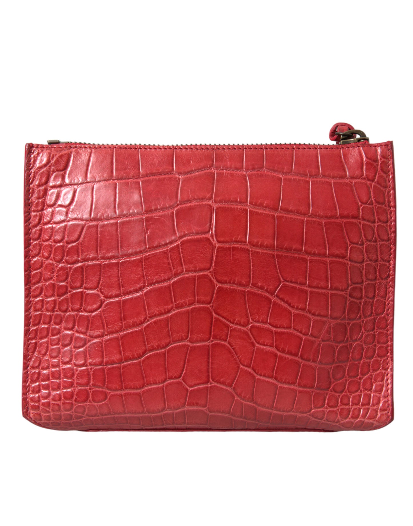 Balenciaga Exotic Red Alligator Læder Clutch