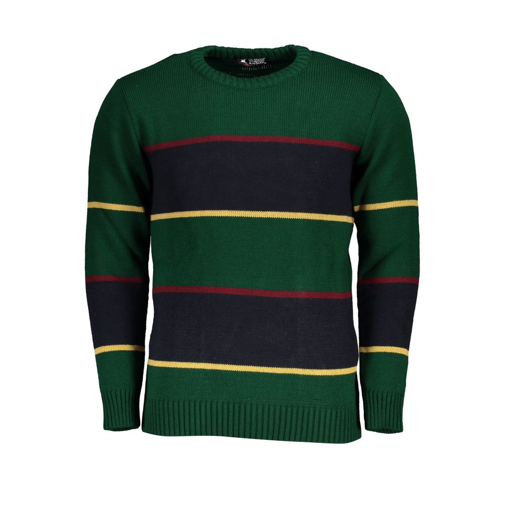 US Grand Polo Green Stof Sweater