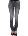 Ermanno Scervino Chic Grå Slim-Fit Skinny Jeans