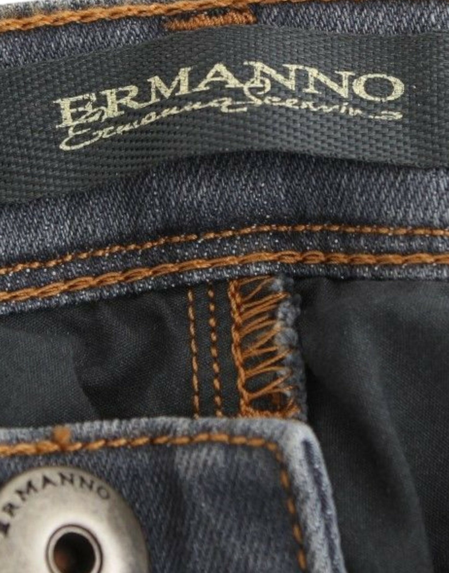 Ermanno Scervino Chic Grå Slim-Fit Skinny Jeans