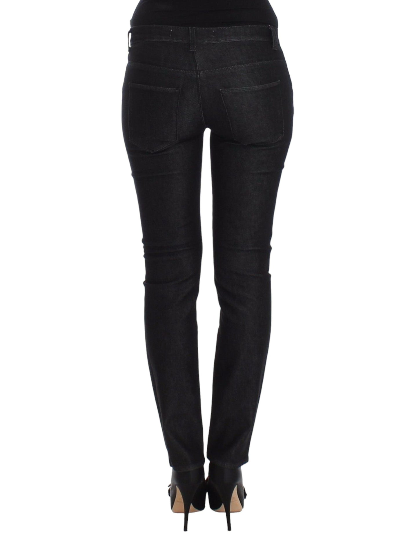 Ermanno Scervino Chic Black Skinny Jeans - Elegant &amp; Slim Fit