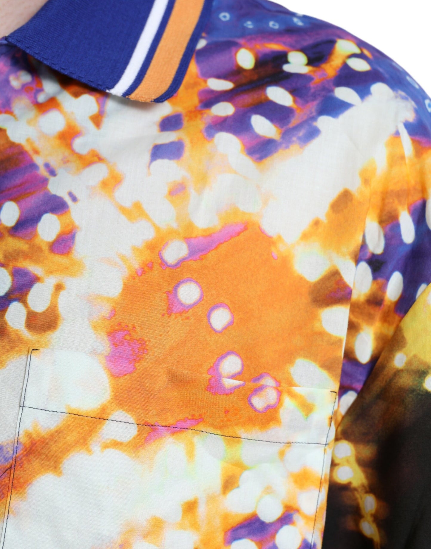 Dolce &amp; Gabbana Multicolor Luminarie Print Bomuld Casual skjorte
