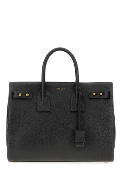 Saint Laurent sort kalvelæder Sac De Jour håndtaske
