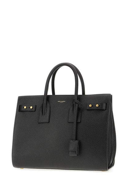 Saint Laurent sort kalvelæder Sac De Jour håndtaske