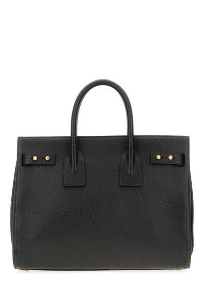 Saint Laurent sort kalvelæder Sac De Jour håndtaske