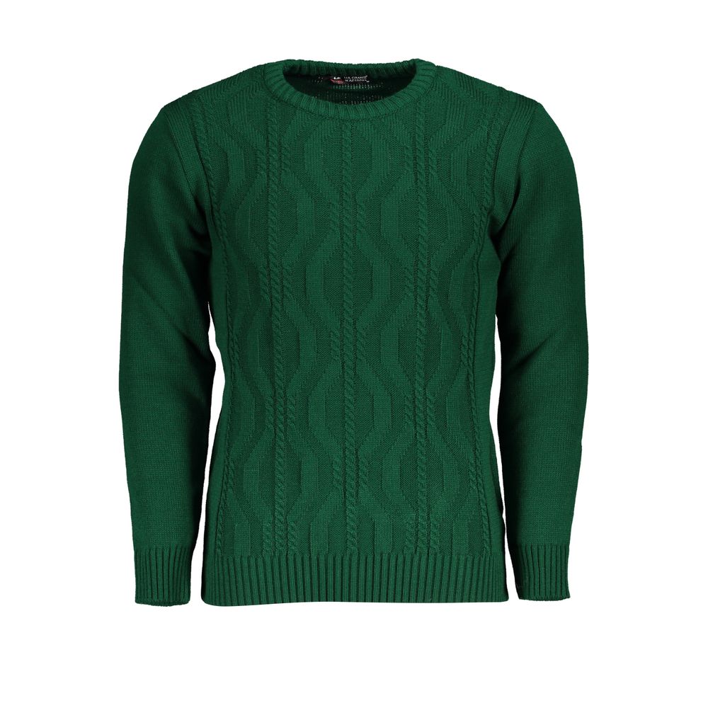 US Grand Polo Green Stof Sweater