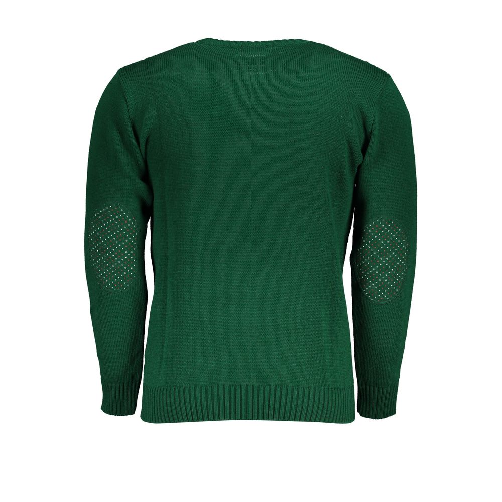 US Grand Polo Green Stof Sweater