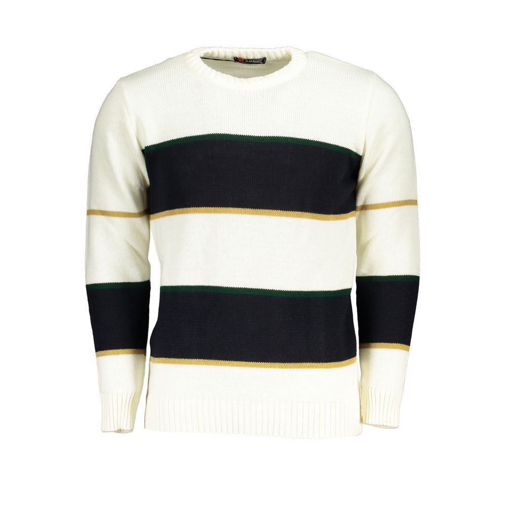 US Grand Polo sweater i hvid stof