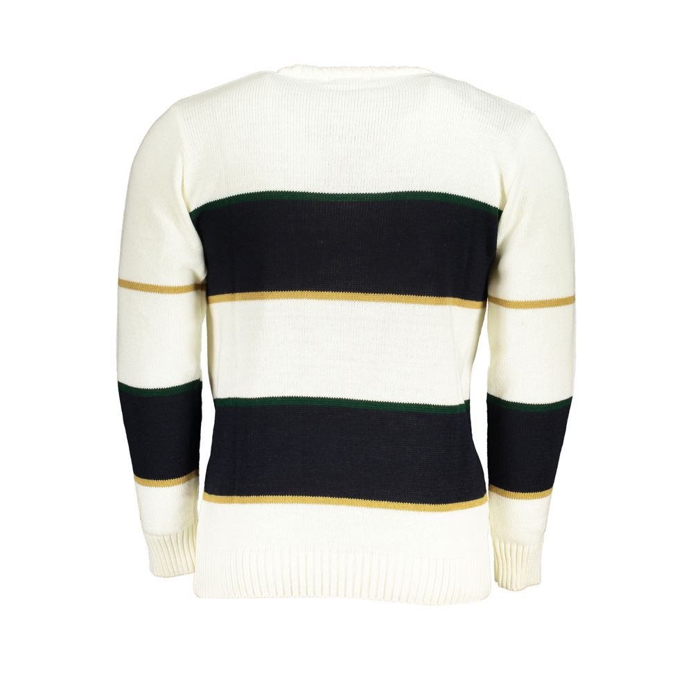 US Grand Polo sweater i hvid stof