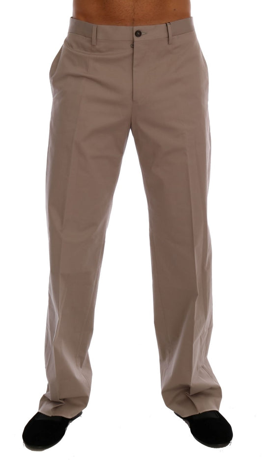 Dolce &amp; Gabbana Chic Beige Chinos Casual Bukser