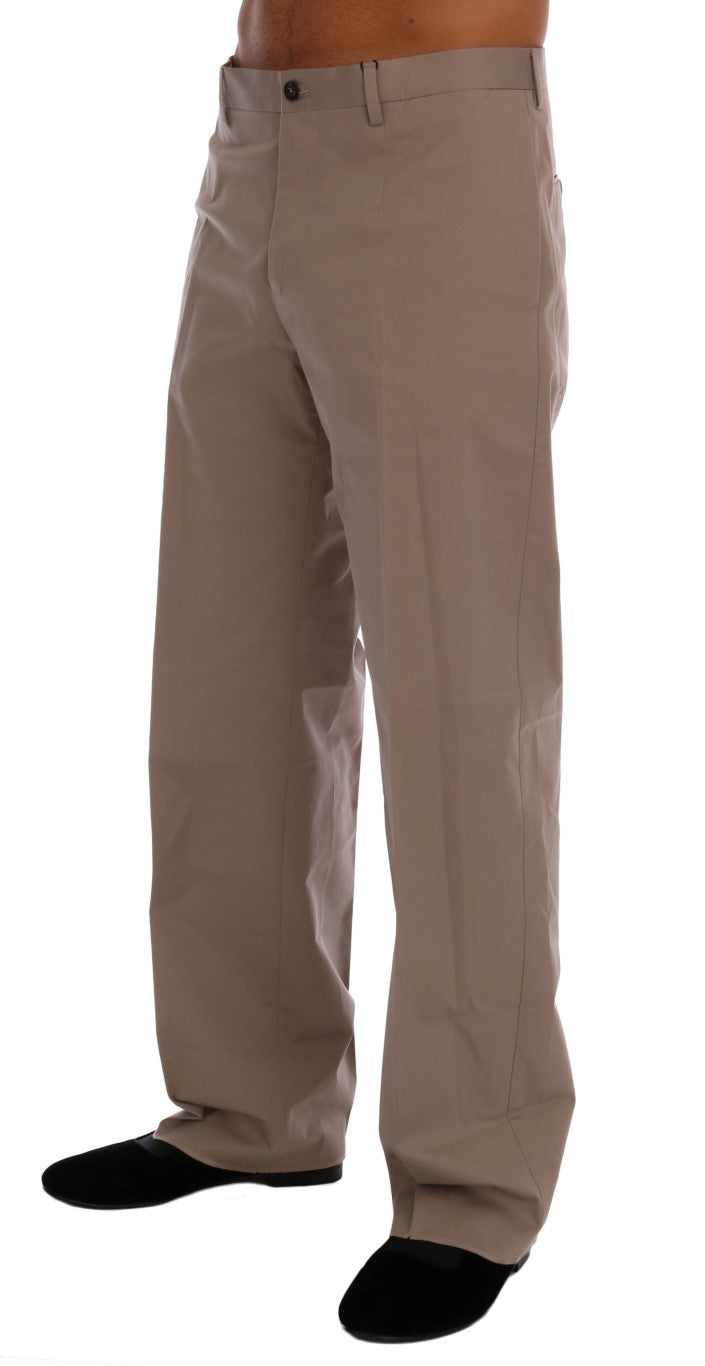 Dolce &amp; Gabbana Chic Beige Chinos Casual Bukser