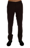 Dolce & Gabbana Elegant Slim Fit formelle bukser i lilla