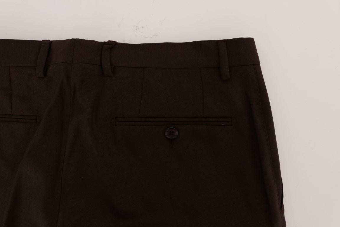 Dolce &amp; Gabbana Elegant Slim Fit formelle bukser i lilla