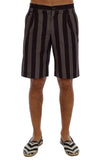 Dolce & Gabbana Casual stribede bomuldsshorts