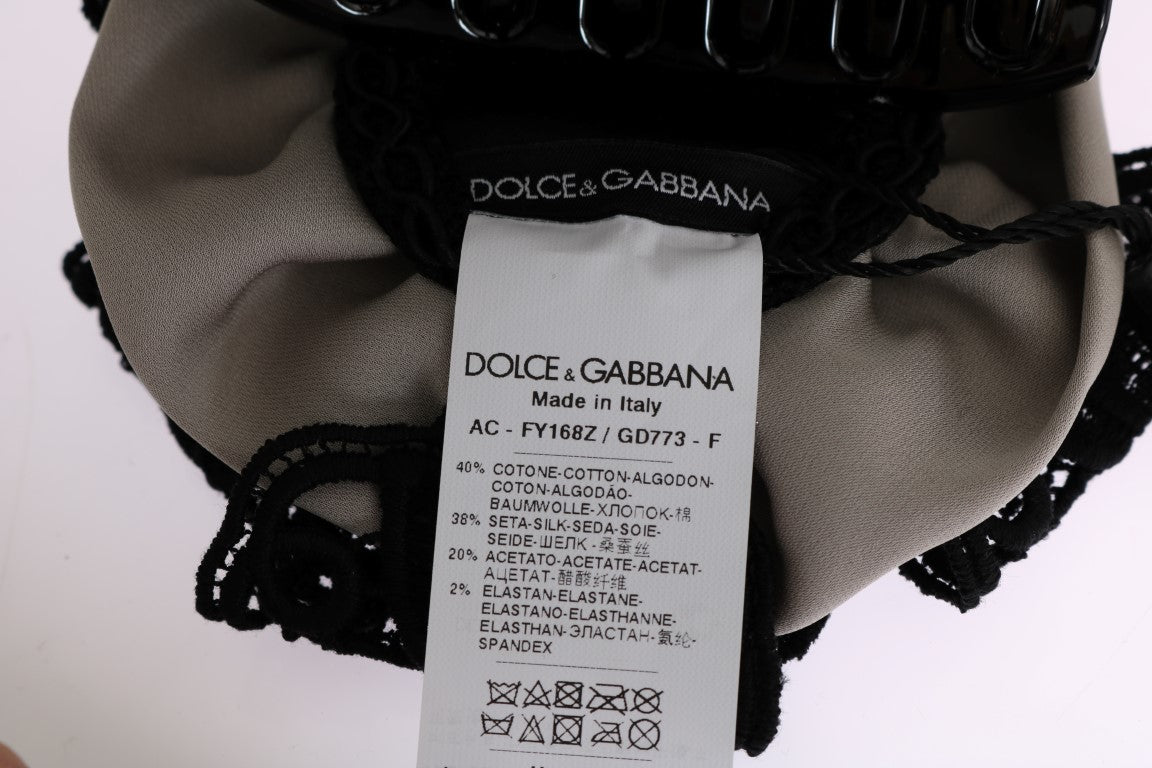 Dolce &amp; Gabbana Elegant blomstret blondehårklo