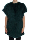 Dolce & Gabbana Exquisite Green Alpaca Fur Lang Vest