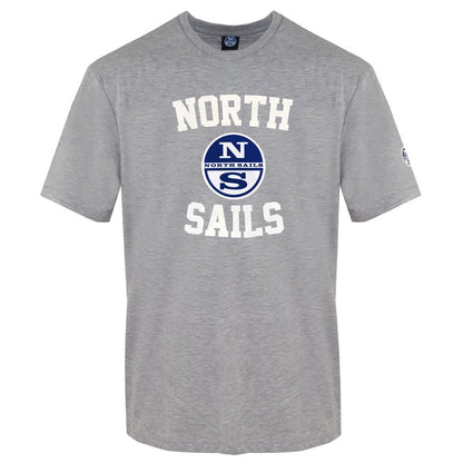 North Sails grå bomulds-T-shirt til mænd