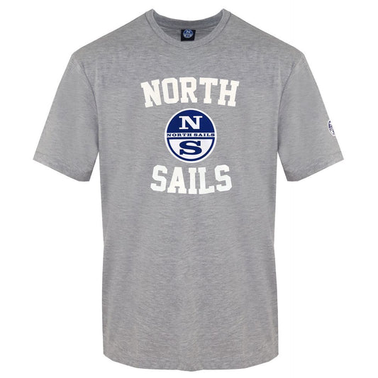 North Sails grå bomulds-T-shirt til mænd