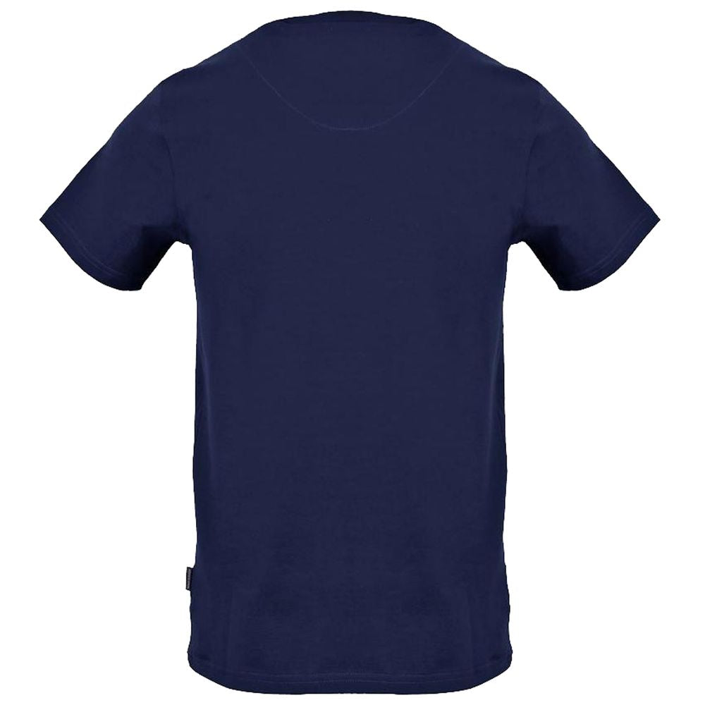 Aquascutum blå bomuld herre T-shirt