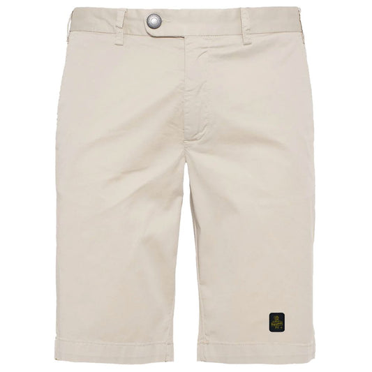 Refrigiwear Elegante beige bermudashorts med logomærke