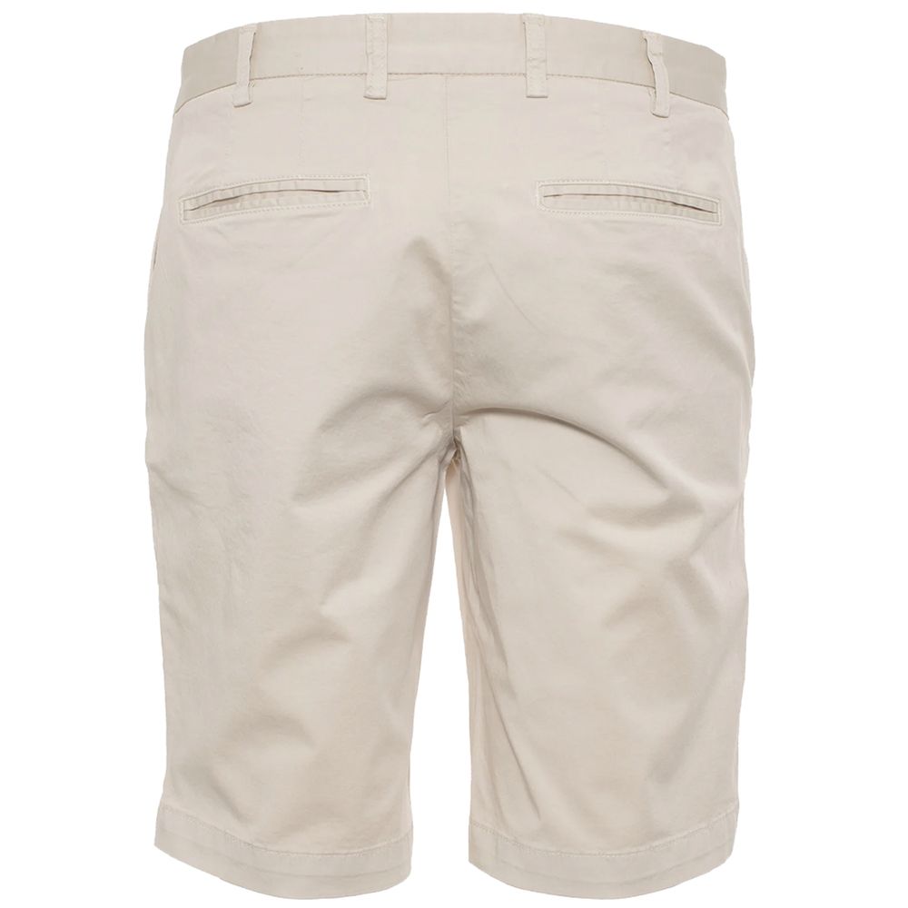 Refrigiwear Elegante beige bermudashorts med logomærke