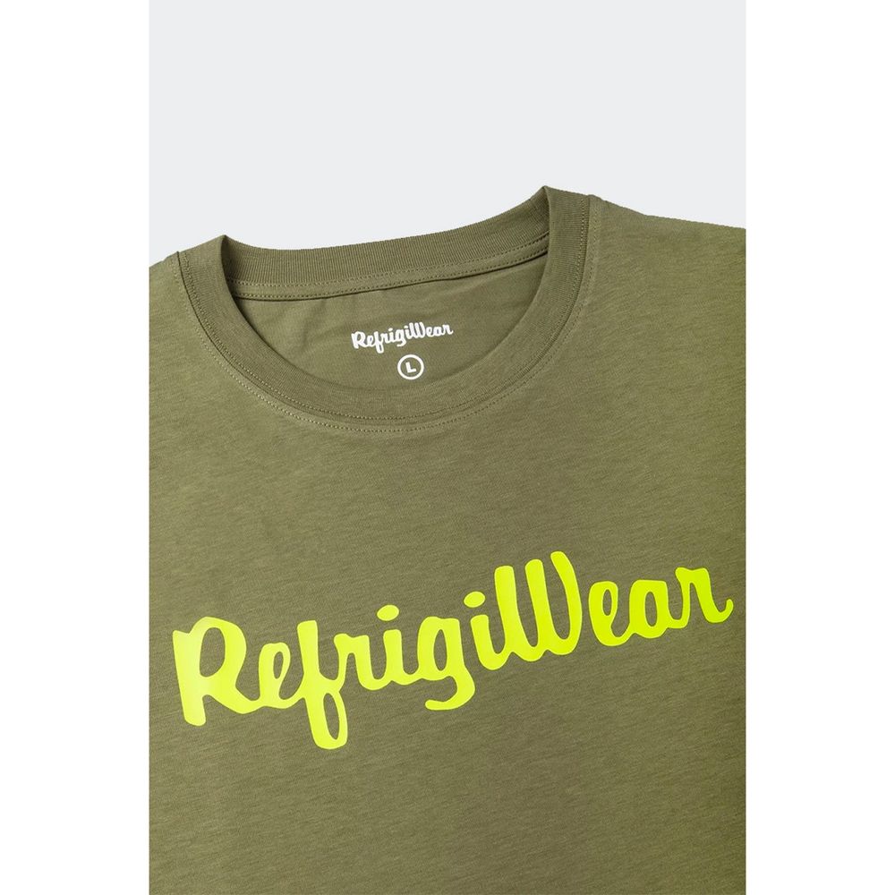 Refrigiwear Army Bomuld T-shirt med kontrast logo