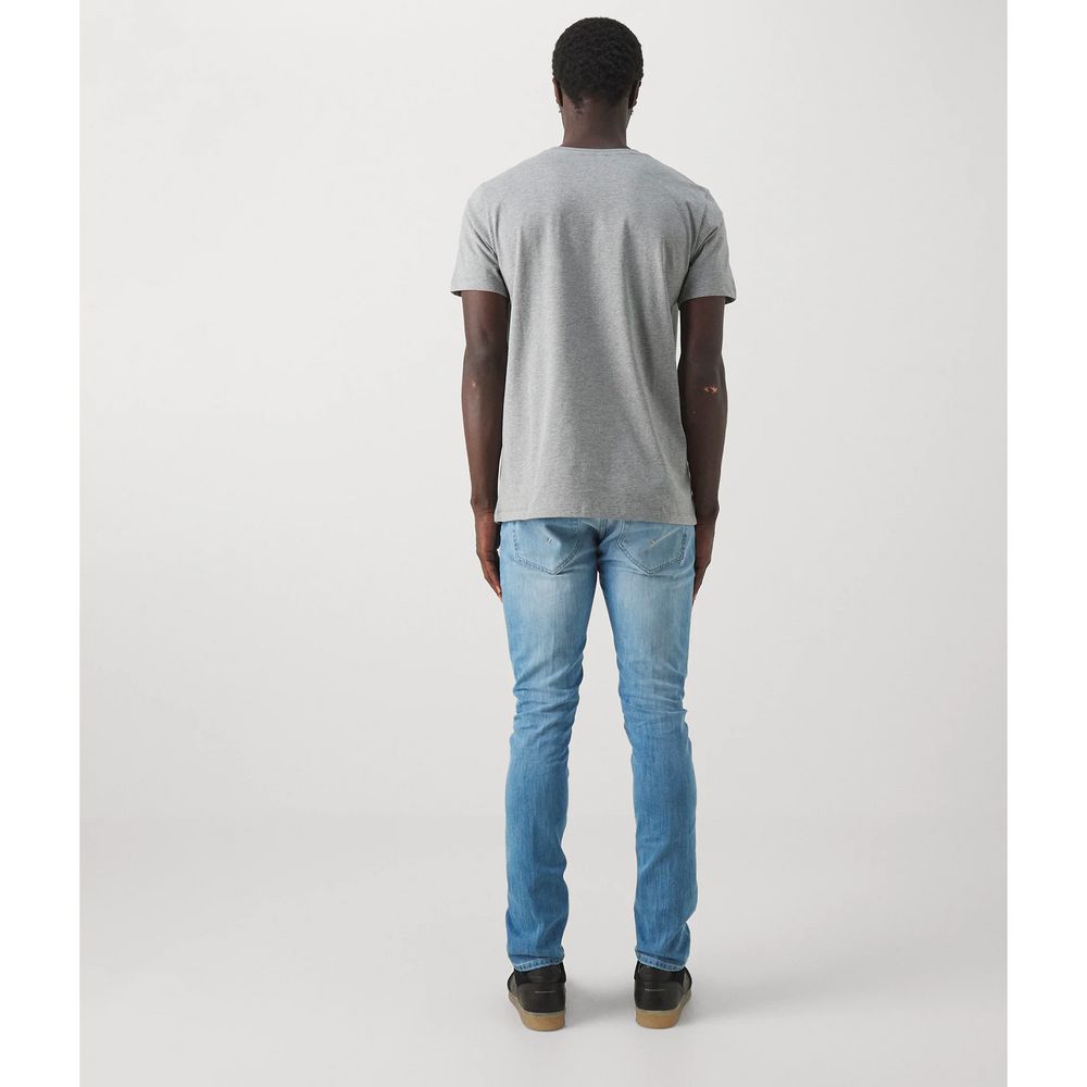 Dondup Elegant Lyseblå Stretch Denim til mænd