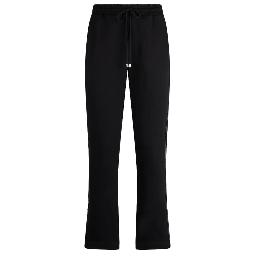 Patrizia Pepe Elegante joggingbukser i bomuld med rhinestone accent