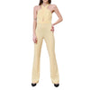 Patrizia Pepe Radiant Canary Yellow Stretch Jumpsuit Kjole