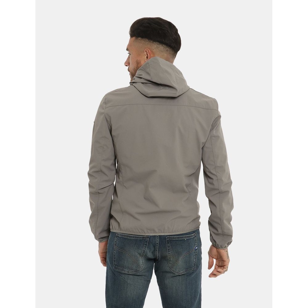 Yes Zee Sleek Grå Nylon Windbreaker