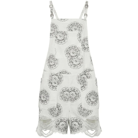 One Teaspoon Chic Denim Kjole med Skulderpuder