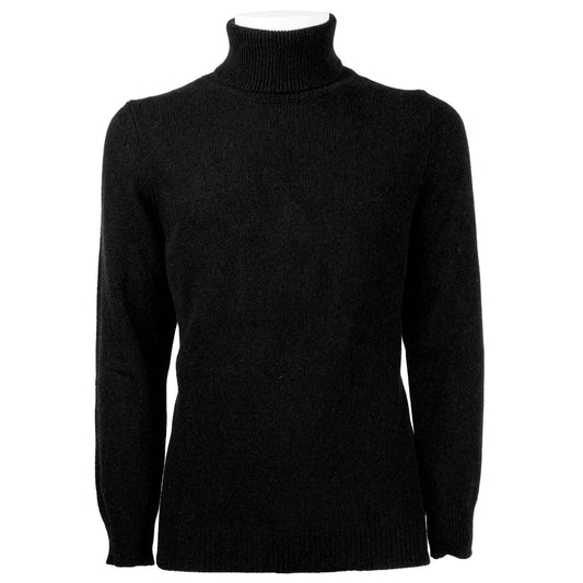 Emilio Romanelli Sort Cashmere Herretrøje