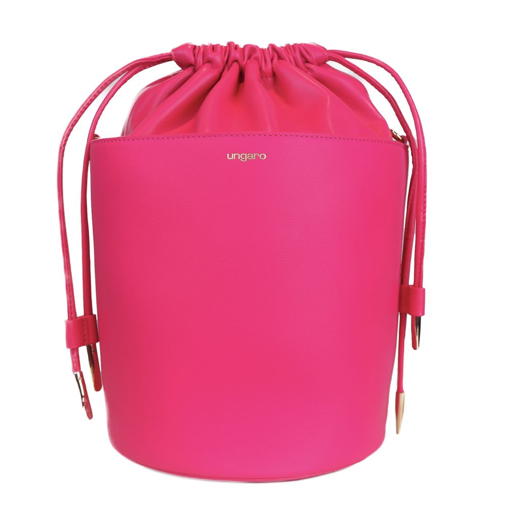 Ungaro Fuchsia Elegance Læder Bucket Bag