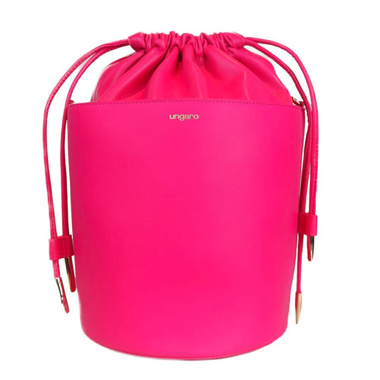 Ungaro Fuchsia Elegance Læder Bucket Bag