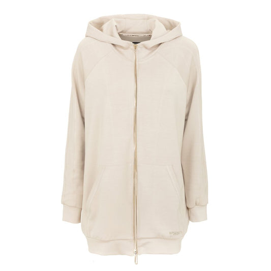 Imperfekt beige polyester sweater til kvinder