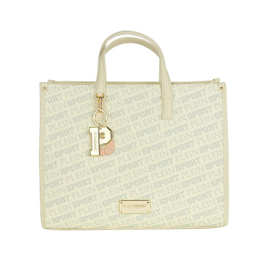 Plein Sport White Polyamide Women Shoulder Bag