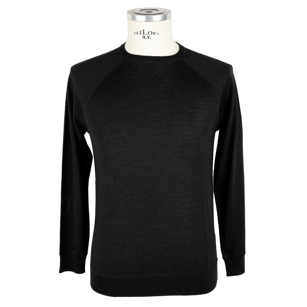 Emilio Romanelli sort uld herre sweater