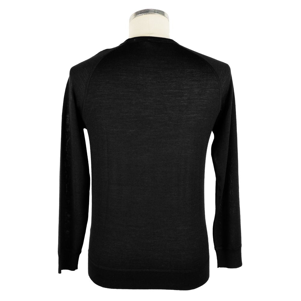 Emilio Romanelli sort uld herre sweater