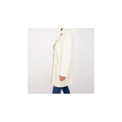 Love Moschino Chic Hvid Vinter Elegance Lang Frakke