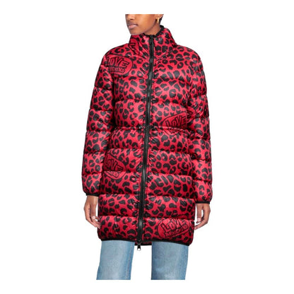 Love Moschino Chic Leopardprint Lang Dunjakke