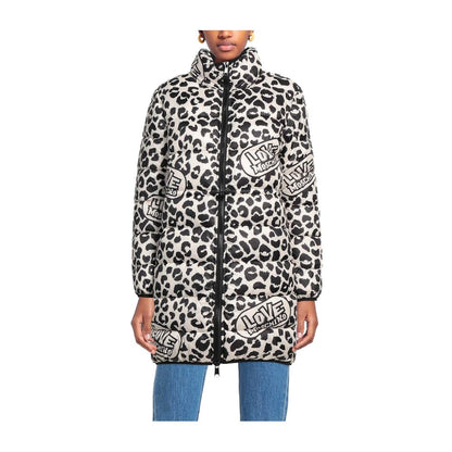 Love Moschino Chic Leopardprint Dunjakke