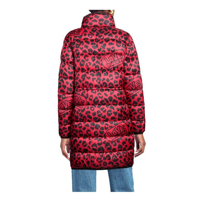 Love Moschino Chic Leopardprint Lang Dunjakke