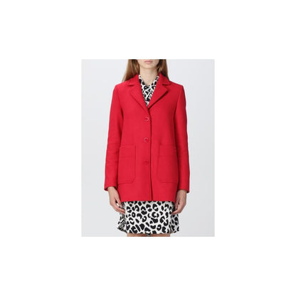 Love Moschino Chic lyserød jakke i uldblanding