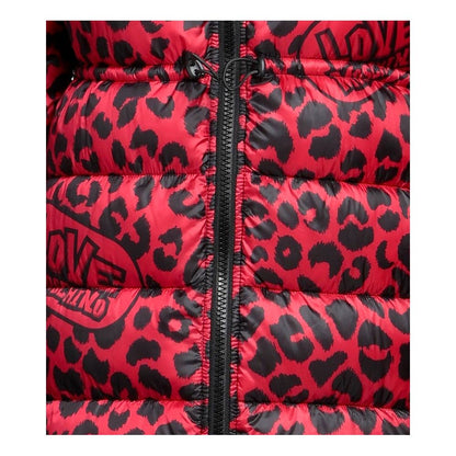 Love Moschino Chic Leopardprint Lang Dunjakke
