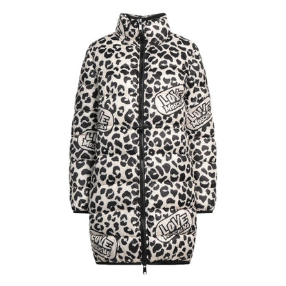 Love Moschino Chic Leopardprint Dunjakke