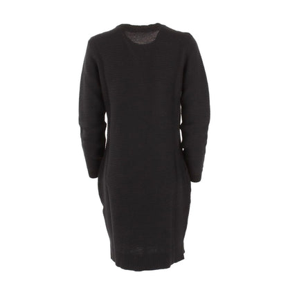 Love Moschino Chic Hjertemønster Strikkjole i uldblanding