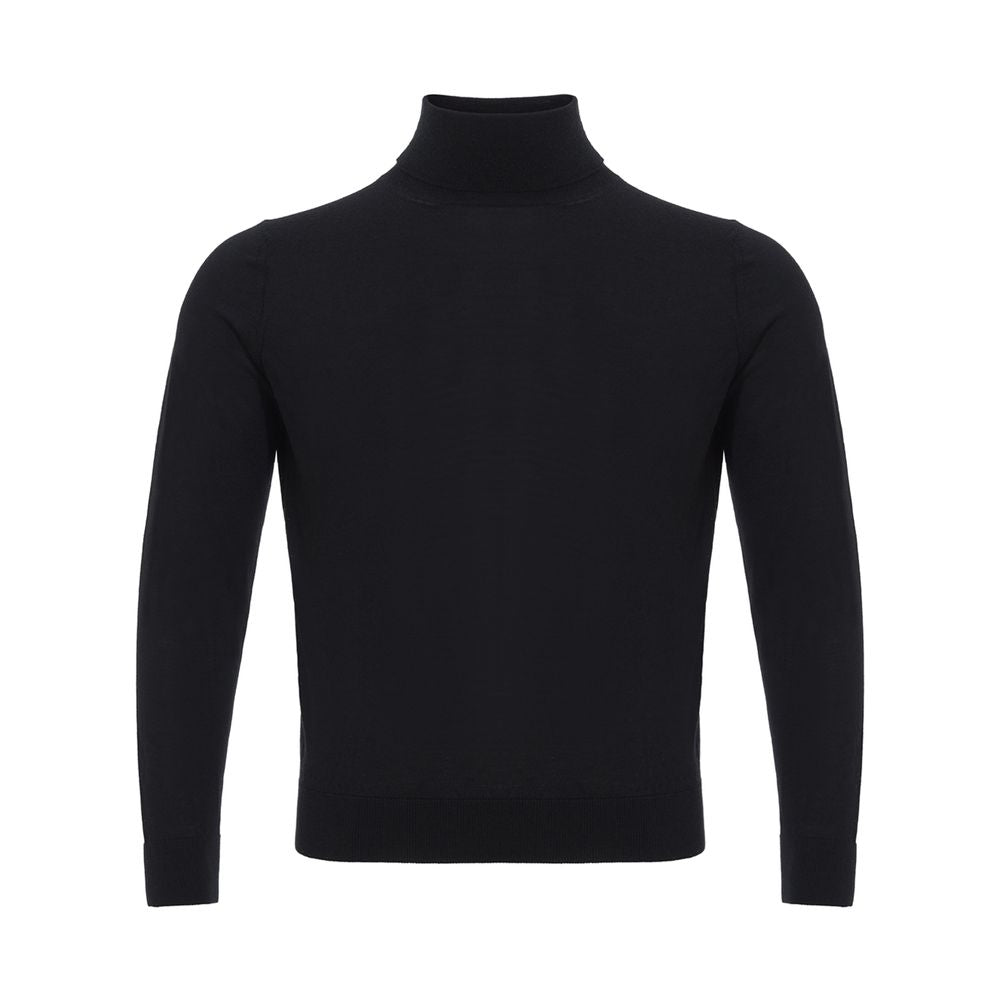 Colombo italiensk cashmere luksus sort sweater