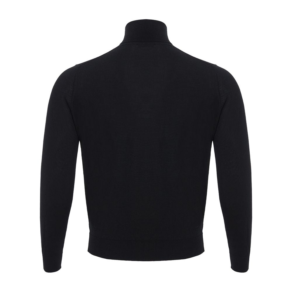 Colombo italiensk cashmere luksus sort sweater