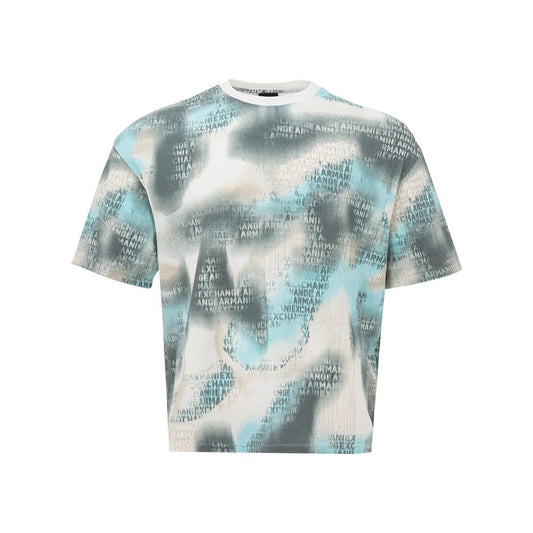 Armani Exchange Chic Multicolor Bomuld T-shirt til mænd